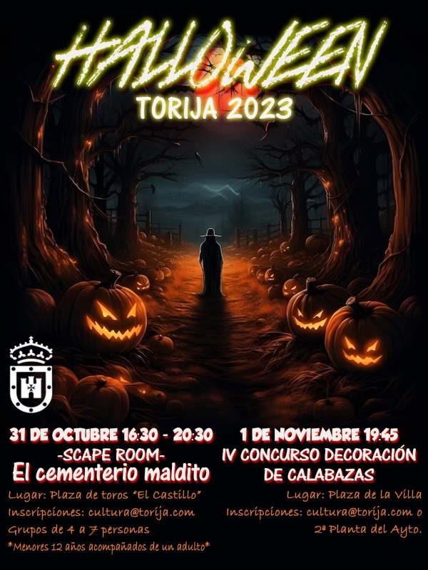 🧙‍♀️⚰️🎃PROGRAMACIÓN HALLOWEEN TORIJA 2023🎃⚰️🧙‍♀️