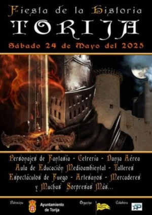 PROGRAMA DE ACTOS XVIII FIESTA DE LA HISTORIA TORIJA - 25 DE MAYO