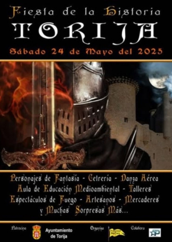PROGRAMA DE ACTOS XVIII FIESTA DE LA HISTORIA TORIJA - 25 DE MAYO