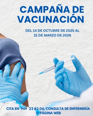 INFORMACIÓN SOBRE LA CAMPAÑA DE VACUNACIÓN 2025/2026 CONTRA LA GRIPE Y EL COVID-19