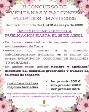 🌺🌸II CONCURSO DE VENTANAS Y BALCONES FLORIDOS - MAYO 2025🌸🌺