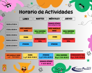 ¡VUELVEN LAS ACTIVIDADES DIRIGIDAS! ABIERTO EL PLAZO DE INSCRIPCIÓN PARA EL CURSO 2025/26