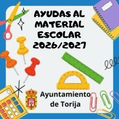 AYUDAS AL MATERIAL ESCOLAR 2026/2027
