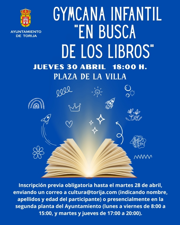 EN BUSCA DE LOS LIBROS – GYMKANA INFANTIL EN TORIJA PARA CELEBRAR EL DÍA DEL LIBRO