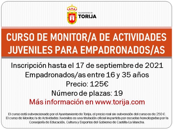 Monitor/a de Actividades Juveniles