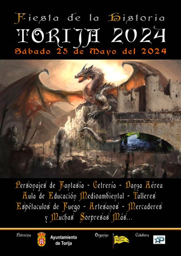 🎭⚔️ PROGRAMA DE ACTOS XVIII FIESTA DE LA HISTORIA TORIJA - 25 DE MAYO⚔️🎭