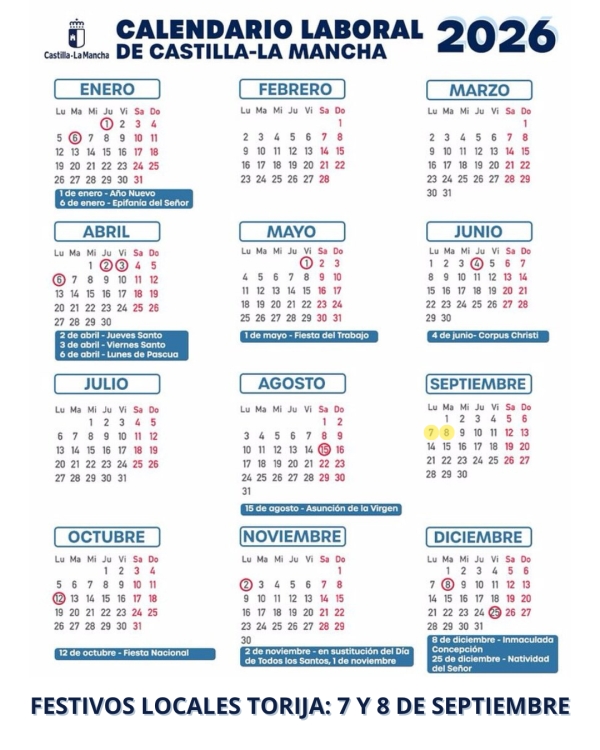 EL AYUNTAMIENTO DE TORIA APRUEBA SUS FIESTAS LOCALES: SERÁN EL 7 Y 8 DE SEPTIEMBRE