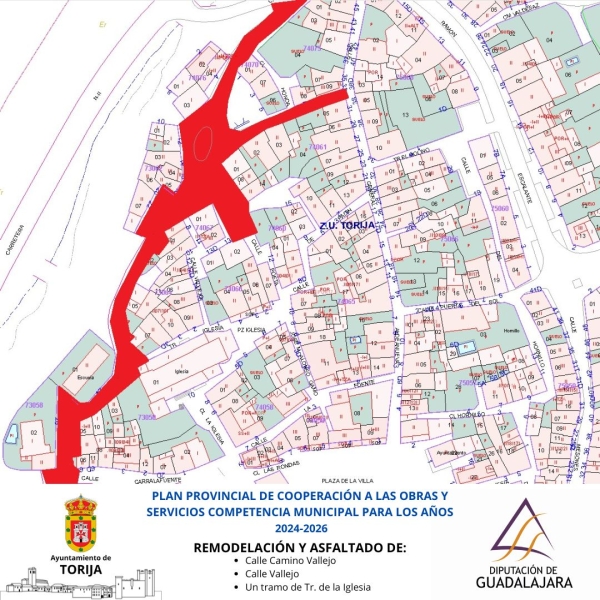 ✅⚒LUZ VERDE AL PROYECTO TÉCNICO DE LA OBRA CORRESPONDIENTE A LA REMODELACIÓN Y ASFALTADO DE LAS CALLES CAMINO VALLEJO, VALLEJO Y UN TRAMO DE TRAVESÍA DE LA IGLESIA DE TORIJA✅⚒