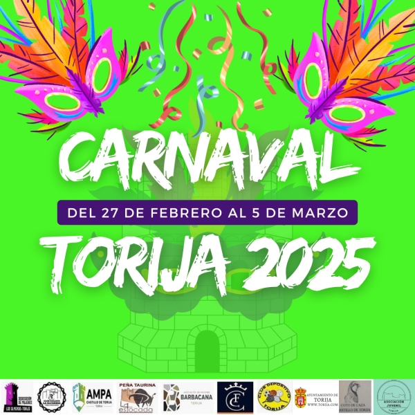 🎉🎊PROGRAMACIÓN CARNAVAL TORIJA 2025🎊🎉