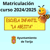 OFERTA DE PLAZAS PARA LA E.I. "LA ABEJITA" CURSO 2024/2025