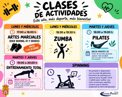 ACTIVIDADES DIRIGIDAS EN EL POLIDEPORTIVO "VILLA DE TORIJA"