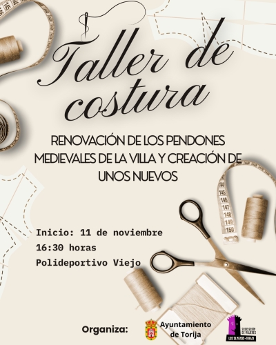 TALLER DE COSTURA: TORIJA RECUPERA LA CONFECCIÓN DE SUS PENDONES MEDIEVALES