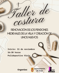 TALLER DE COSTURA: TORIJA RECUPERA LA CONFECCIÓN DE SUS PENDONES MEDIEVALES