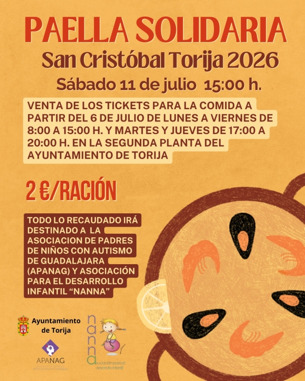 MAÑANA COMIENZA LA VENTA DE TICKETS PARA LA COMIDA SOLIDARIA DE SAN CRISTÓBAL