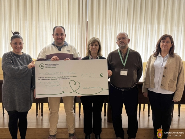 EL AYUNTAMIENTO DE TORIJA DESTINA MÁS DE 5000 EUROS A ASOCIACIONES SOLIDARIAS GRACIAS AL COMPROMISO VECINAL
