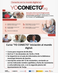 TORIJA IMPULSA LA FORMACIÓN DIGITAL CON CURSOS GRATUITOS PARA TODOS LOS PÚBLICOS