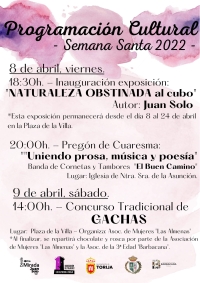 - Programación cultural, infantil y litúrgica "Semana Santa 2022" -