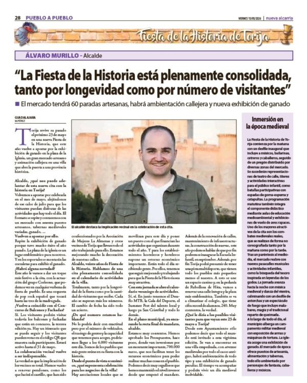 ¡FALTAN 3 DÍAS PARA LA XX FIESTA DE LA HISTORIA DE TORIJA!