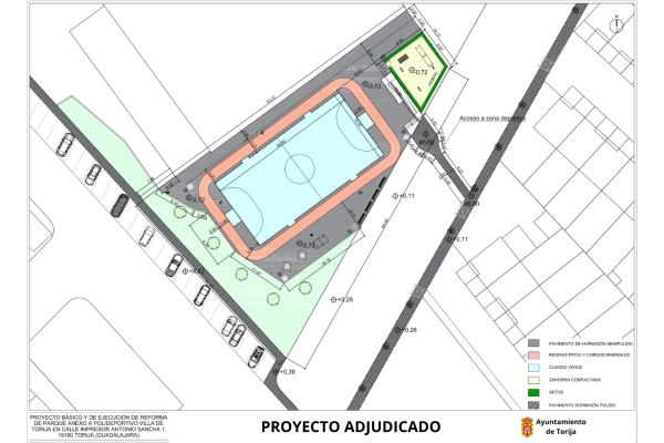 ADJUDICADO EL CONTRATO DE OBRAS PÚBLICAS PARA LA CONSTRUCCIÓN DE UNA NUEVA PISTA MULTIDEPORTE, UN ESPACIO DE OCIO DEPORTIVO Y UN PARQUE CANINO