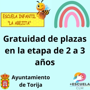 GRATUIDAD DE LA ESCUELA INFANTIL, EN EL CURSO DE 2 A 3 AÑOS