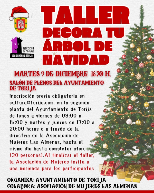 TALLER NAVIDEÑO &quot;DECORA TU ÁRBOL&quot; EN TORIJA