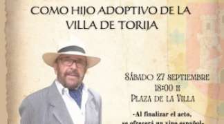 TORIJA NOMBRARÁ HIJO ADPOPTIVO AL PINTOR JESÚS CAMPOAMOR EN UN ACTO PÚBLICO