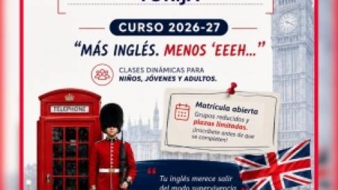 MATRÍCULA ABIERTA PARA EL CURSO 2026-27 DE LA ESCUELA MUNICIPAL DE IDIOMAS DE TORIJA