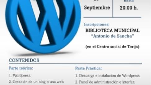CURSO GRATUITO INICIACIÓN A LA CREACIÓN DE PÁGINAS WEB CON WORDPRESS
