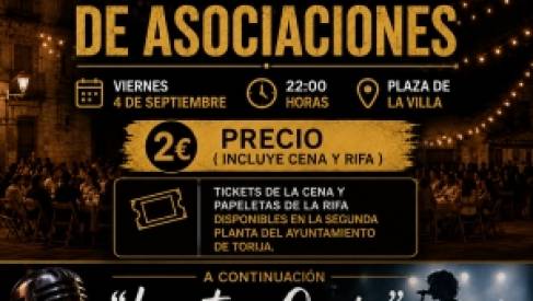 YA ESTÁN A LA VENTA LOS TICKETS PARA LA GRAN CENA DE ASOCIACIONES Y LA COMIDA SOLIDARIA