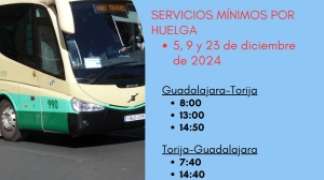 HUELGA DE AUTOBUSEROS CONVOCADA PARA EL JUEVES 5, LUNES 9 Y LUNES 23 DE DICIEMBRE