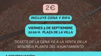 YA ESTÁN A LA VENTA LOS TICKETS PARA LA GRAN CENA DE ASOCIACIONES Y LA COMIDA SOLIDARIA