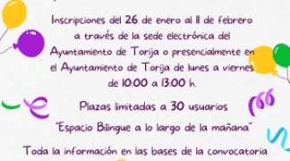 SE ABRE EL PLAZO DE INSCRIPCIÓN PARA EL CAMPAMENTO DE CARNAVAL 2026 EN TORIJA