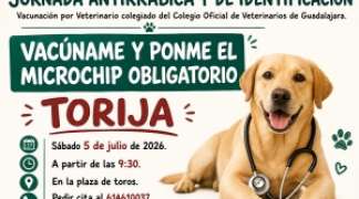 TORIJA ACOGE UNA NUEVA CAMPAÑA DE VACUNACIÓN ANTIRRÁBICA E IDENTIFICACIÓN DE MASCOTAS