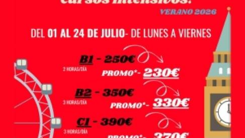 LA ESCUELA MUNICIPAL DE IDIOMAS DE TORIJA LANZA CURSOS INTENSIVOS DE INGLÉS PARA OBTENER LA TITULACIÓN CAMBRIDGE EN TIEMPO RÉCORD