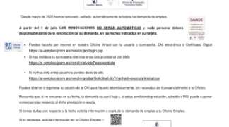 Tarjetas de Demanda de Empleo