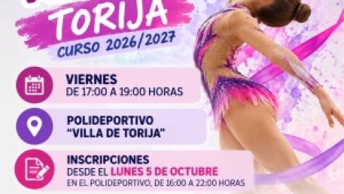CLASES DE GIMNASIA RÍTMICA EN TORIJA PARA EL CURSO 2026/2027