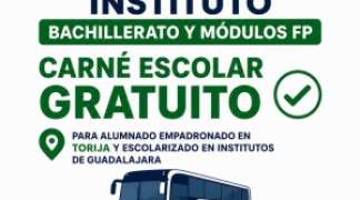 CARNÉ GRATUITO PARA EL TRANSPORTE DE ALUMNOS DE BACHILLERATO Y FP