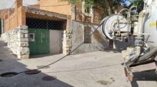 LABORES DE LIMPIEZA Y SANEAMIENTO EN LA RED DE ALCANTARILLADO DE REBOLLOSA DE HITA