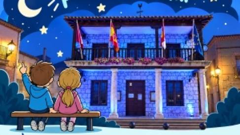 TORIJA ILUMINA DE AZUL LA FACHADA DEL AYUNTAMIENTO CON MOTIVO DEL DÍA INTERNACIONAL DE LA DISLEXIA