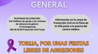 TORIJA INSTALA POR TERCER AÑO CONSECUTIVO UN PUNTO VIOLETA Y DE INFORMACIÓN GENERAL